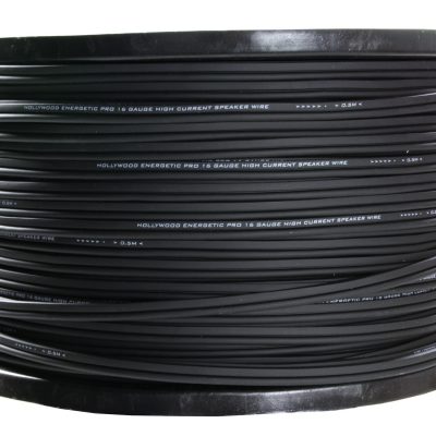 HOLLYWOOD PRO SC 16 - 180m rulle PRO højttalerkabel - 2x1.5mm² sort