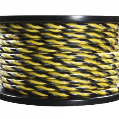 HOLLYWOOD PRO SX 14 - 45m rulle PROX højttalerkabel - 2x2,5mm² - sort/gul snoet